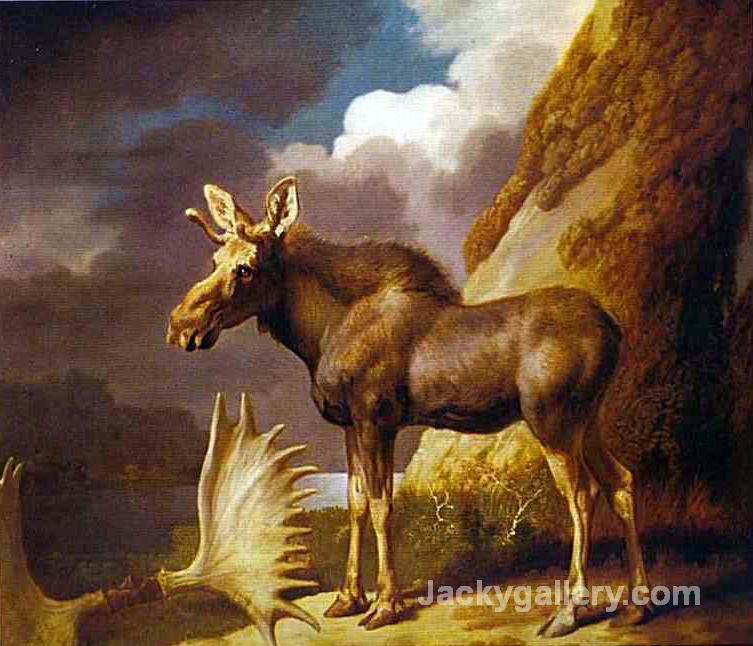 The Moose by George Stubbs paintings reproduction - Click Image to Close